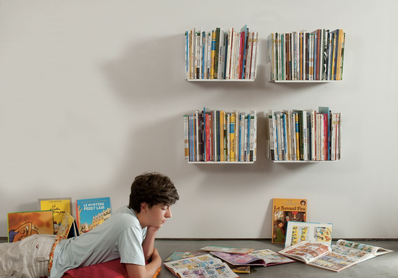 Satz von 4 Bücherregale "UBD"