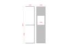 Étagère pour livres - Bibliothèque verticale 60 cm - Lot de 4