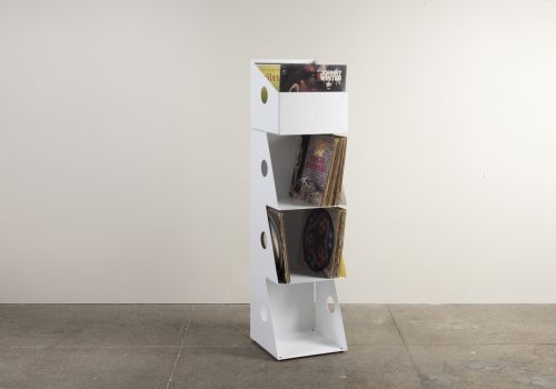copy of Vinyl record storage - Metal White - 2 levels Vinyl Storage - 3